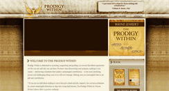 Desktop Screenshot of prodigywithin.com