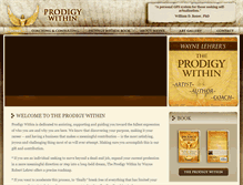 Tablet Screenshot of prodigywithin.com